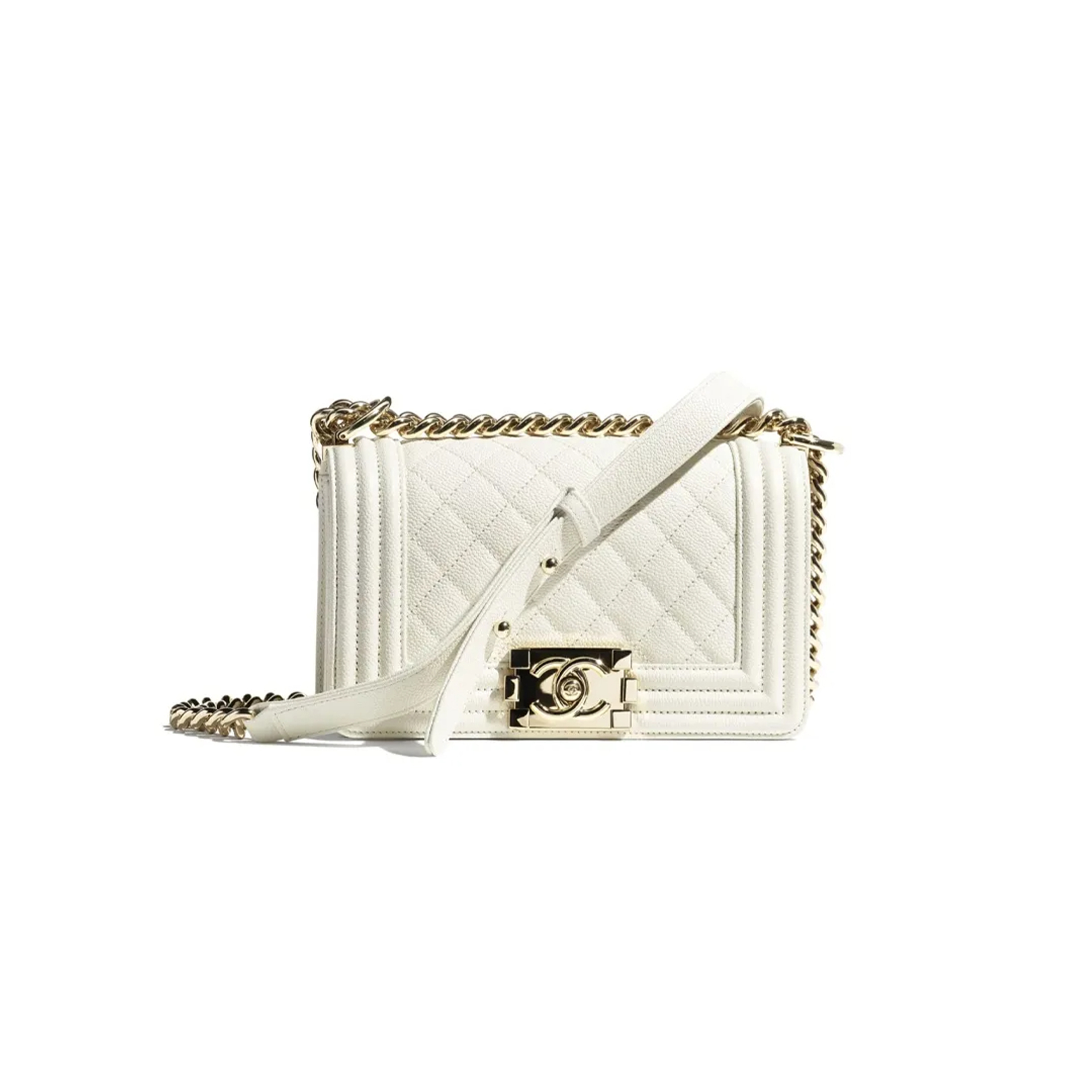 CHANEL SMALL QUILTED BOY BAG A67085 B05839 10601 (20.5*12*8.5cm)